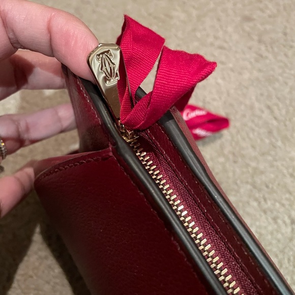 Cartier red leather clutch - Picture 5 of 6